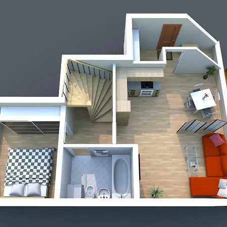Apartment #5 Sladkiy Sliva Maisonette Boutique Apartment Leipzig